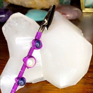 Sodalite roach clip